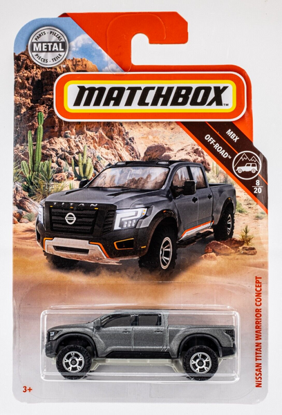 2019 Matchbox #61 Nissan Titan Warrior Concept MATTE GUN METALLIC | FSC