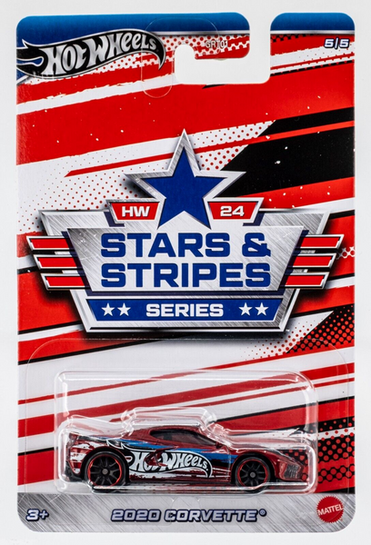 2024 Hot Wheels Stars & Stripes #5 2020 Corvette RED METALLIC | FSC