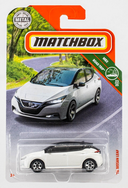 2018 Matchbox #91 '18 Nissan Leaf PEARL WHITE | FSC