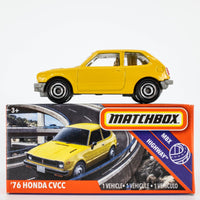 2020 Matchbox Power Grabs #45 '76 Honda Civic CVCC CAROLINE YELLOW | FSB