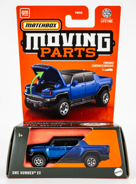 2024 Matchbox Moving Parts #4 GMC Hummer EV SUPERNOVA METALLIC DARK BLUE | FSC