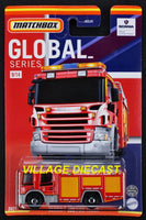 2021 Matchbox Global Series #9 Scania P 360 Fire Truck RED | FRANCE | MOC