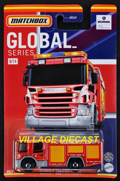 2021 Matchbox Global Series #9 Scania P 360 Fire Truck RED | FRANCE | MOC