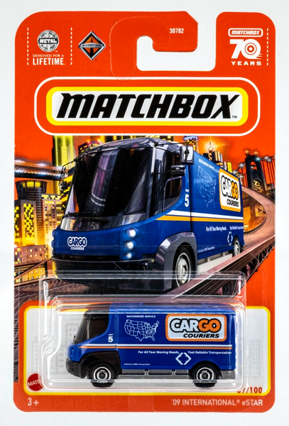 2023 Matchbox #37 '09 International eStar BLUE | CARGO COURIERS | FSC