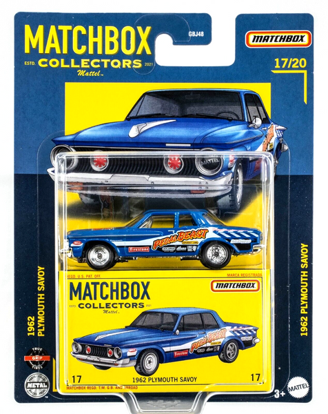 2022 Matchbox Collectors #17 1962 Plymouth Savoy BLUE | PEDAL BEAST | FSC