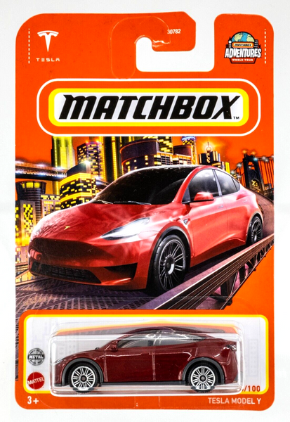 2022 Matchbox #18 Tesla Model Y RED MULTI-COAT | MOC