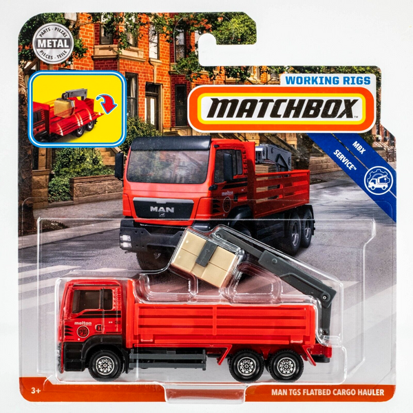 2019 Matchbox Working Rigs MAN TGS Cargo Hauler RED | MELTON | FSC
