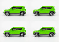 2020 Matchbox #1 2019 Jeep Renegade HYPER GREEN | 4-PACK LOT | MINT