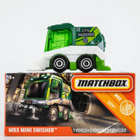 2020 Matchbox Power Grabs #21 MBX Mini Swisher GREEN | WHITE | CITY SWEEP | FSB