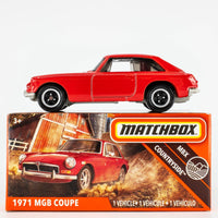 2020 Matchbox Power Grabs #61 1971 MGB GT Coupe FLAME RED | FSB