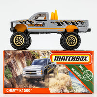 2020 Matchbox Power Grabs #69 Chevy K-1500 GREY | GIONET TOURS TRAIL | FSB