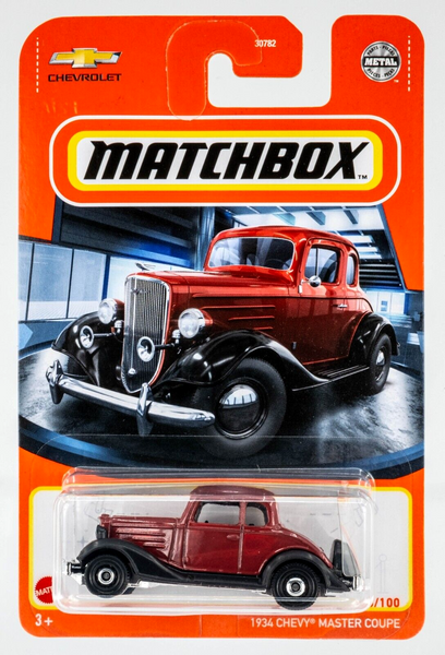 2021 Matchbox #6 1934 Chevy Master Coupe REGENT MAROON | FSC