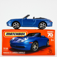 2023 Matchbox Power Grabs #79 Porsche 911 Carrera Cabriolet COBALT BLUE | FSB
