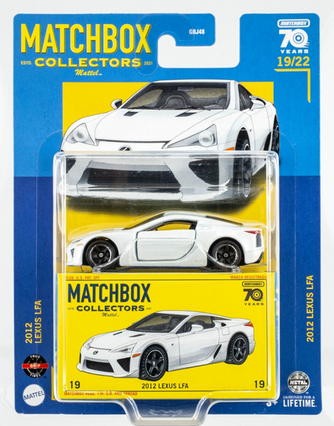 2023 Matchbox Collectors #19 2012 Lexus LFA WHITE PEARL | FSC