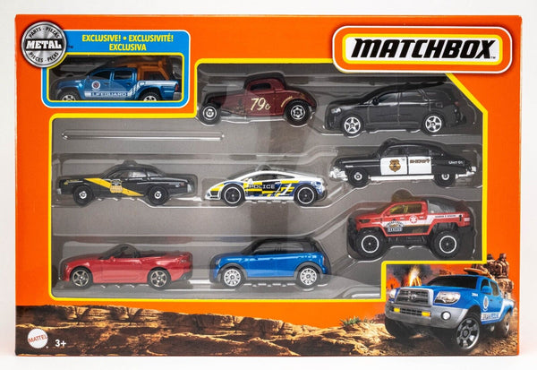 2022 Matchbox 9-Pack w/Exclusive Toyota Tacoma BLUE METALLIC / MIB