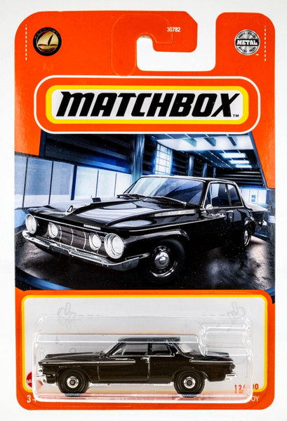 2021 Matchbox #12 1962 Plymouth Savoy SILHOUETTE BLACK | FSC