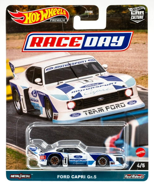 2023 Hot Wheels Car Culture Race Day #4 Ford Capri Gr.5 WHITE | BLUE | FSC