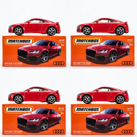 2022 Matchbox Power Grabs #49 2019 Audi TT RS Coupe TANGO RED | 4-PACK LOT | FSB