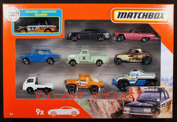 2020 Matchbox 9-Pack Exclusive '70 Datsun 510 Rally BLACK + BMW | '33 Ford | FSB
