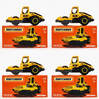 2022 Matchbox Power Grabs #4 Road Roller™ YELLOW | MATCHBOX CITY | 4-PACK LOT