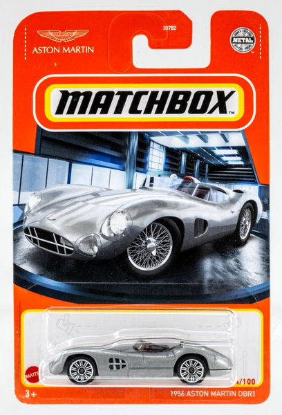 2021 Matchbox #44 1956 Aston Martin DBR1 SILVER BIRCH | FSC