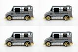 2022 Matchbox "MBX City Drivers" MBX Service Truck GREY | 4-PACK LOT | MINT