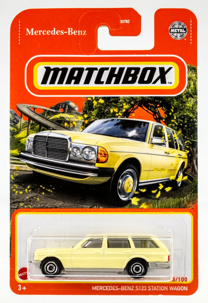 2021 Matchbox #53 Mercedes-Benz S123 Station Wagon MAPLE YELLOW | FSC