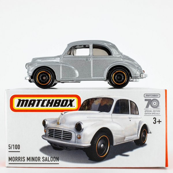 2023 Matchbox Power Grabs #5 Morris Minor Saloon SILVER | 70 YEARS SPECIAL | FSB