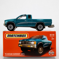 2021 Matchbox Power Grabs #38 '95 Nissan Hardbody (D21) VIVID TEAL PEARL | FSB