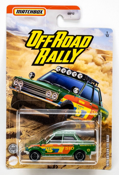 2020 Matchbox Off Road Rally Series #1 1970 Datsun 510 Rally GREEN | FSC