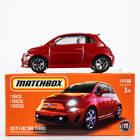 2021 Matchbox Power Grabs #19 2019 Fiat 500 Turbo BRILLANTE RED | FSC