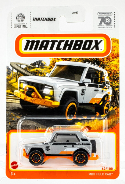 2023 Matchbox #62 MBX Field Car SILVER | 70 YEARS SPECIAL EDITION | FSC