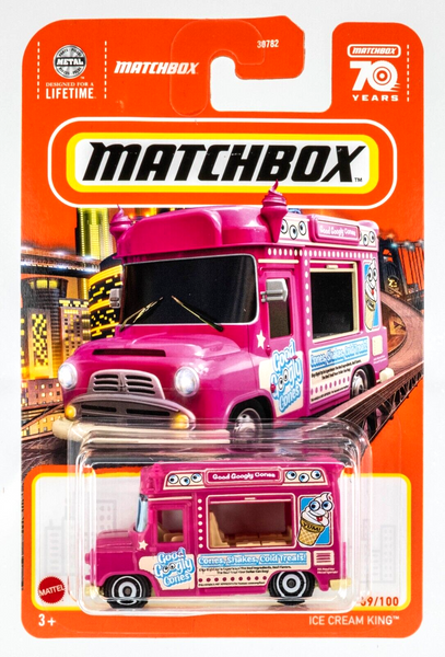 2023 Matchbox #59 Ice Cream King FLUORO PINK | GOOD GOOGLY CONES | FSC