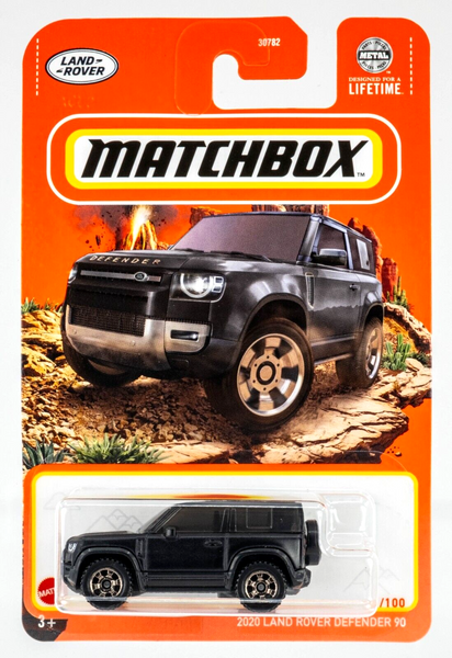 2024 Matchbox #61 2020 Land Rover Defender 90 FLAT SANTORINI BLACK | FSC