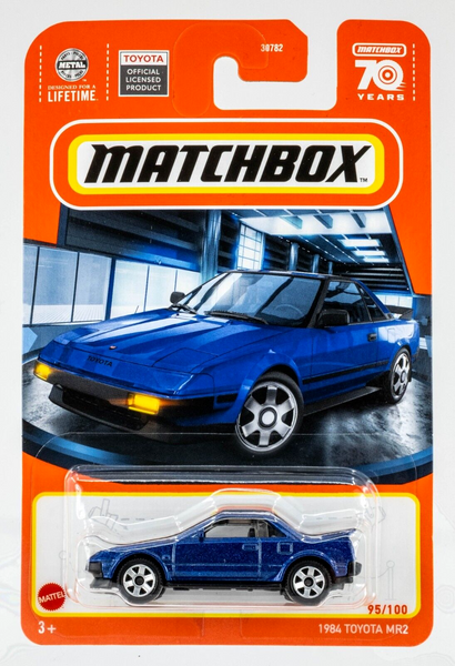 2023 Matchbox #95 1984 Toyota MR2 DARK BLUE PEARL | LIGHTS DOWN | LHD | FSC