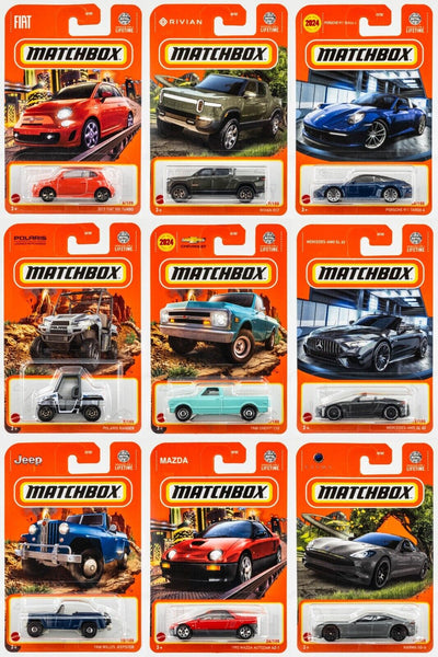 2024 Matchbox Mix 4 | All 9 Vehicles | Porsche | Rivian | Chevy | Autozam | FSC