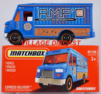 2021 Matchbox Power Grabs #89 Express Delivery BLUE / AMP'D RECORDING / MIB