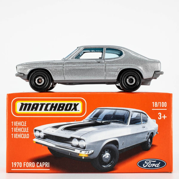 2021 Matchbox Power Grabs #18 1970 Ford Capri SILVER FOX | FSB