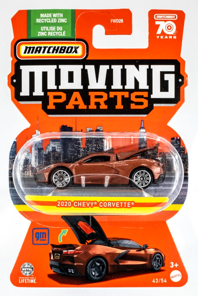 2023 Matchbox Moving Parts #43 2020 Chevy Corvette CAFFEINE (BROWN) | FSC