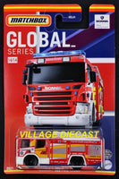 2021 Matchbox Global Series #14 Scania P 360 Fire Truck RED | RUSSIA | MOC