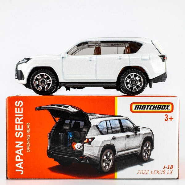 2023 Matchbox Japan Series J-18 2022 Lexus LX EMINENT WHITE PEARL | FSB