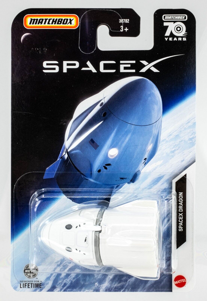 2023 Matchbox #8 Spacex Dragon Capsule WHITE | FSC