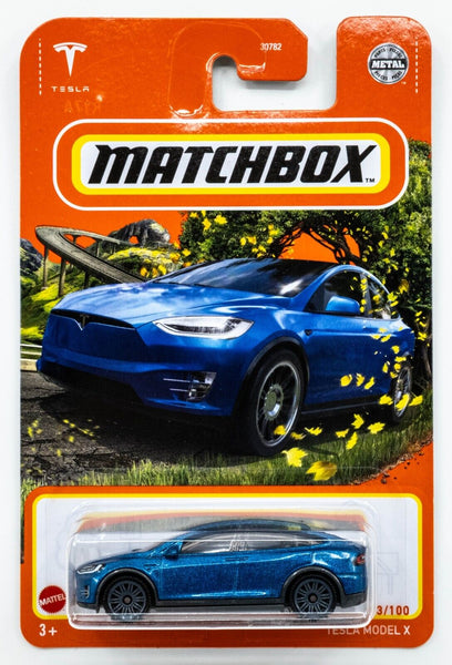 2022 Matchbox #53 Tesla Model X DEEP BLUE METALLIC | MOC