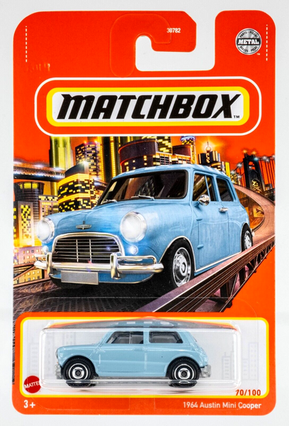 2021 Matchbox #70 1964 Austin Mini Cooper 1275S SPEEDWELL BLUE | FSC