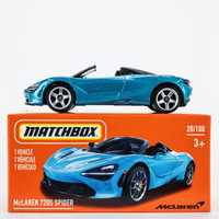 2021 Matchbox Power Grabs #20 McLaren 720S Spider BELIZE BLUE | FSB