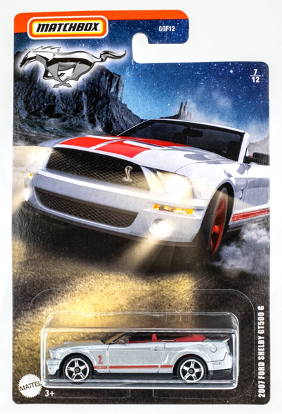 2020 Matchbox Ford Mustang Series #7 2007 Ford Shelby GT500 INGOT SILVER | MOC