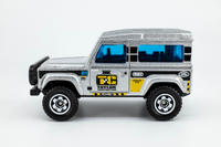 2017 Matchbox #48 Land Rover 90 SILVER | TAYLOR CONSTRUCTION | MINT