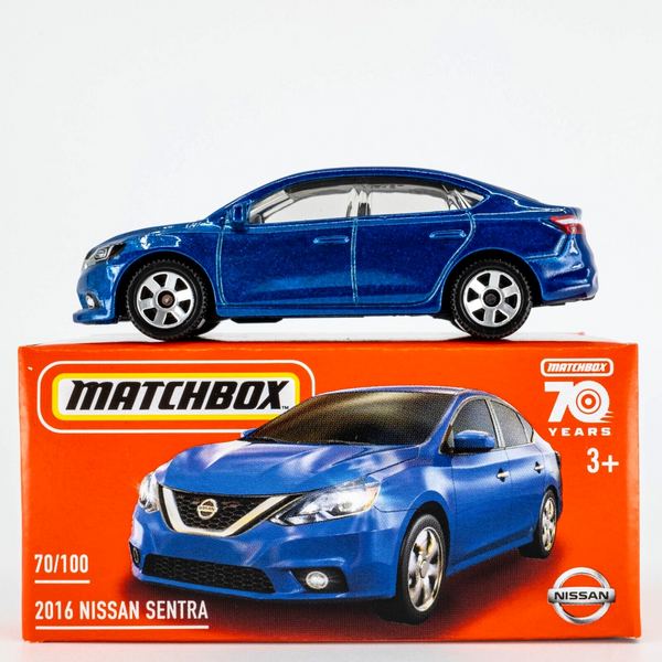 2023 Matchbox Power Grabs #70 2016 Nissan Sentra DEEP BLUE PEARL | FSC