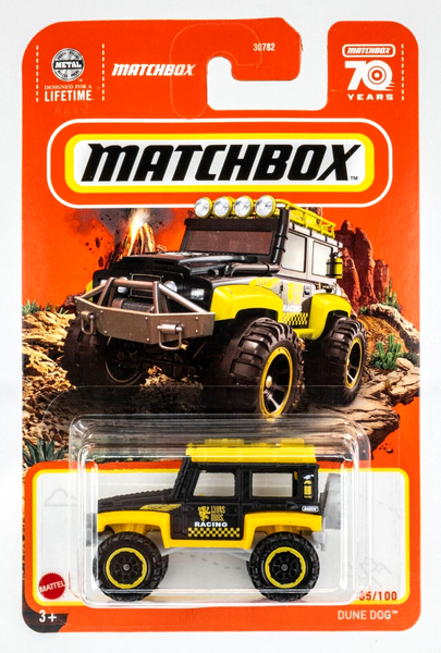 2023 Matchbox #65 Dune Dog MATTE BLACK | YELLOW | LYONS BROS. RACING | FSC