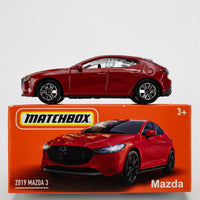 2020 Matchbox Power Grabs #41 2019 Mazda 3 DARK RED | MIB